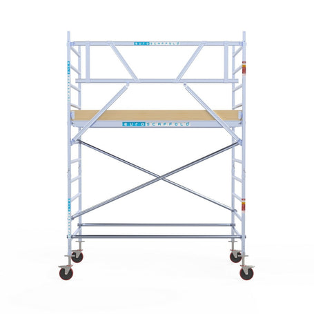 Rolsteiger Basic 135x250 4,2m werkhoogte carbon vloer tegen de gevel