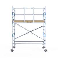 Rolsteiger Alumexx Light 135x250 4,2m werkhoogte tegen de gevel