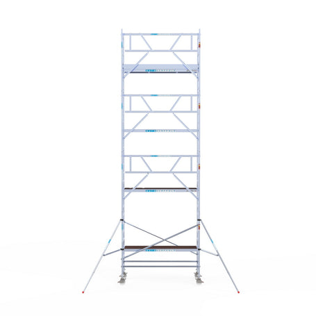 Rolsteiger Professional 90x250 9,2m werkhoogte carbon vloer tegen de gevel
