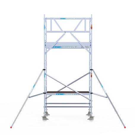 Rolsteiger Original  90x190 5,2m werkhoogte carbon vloer tegen de gevel
