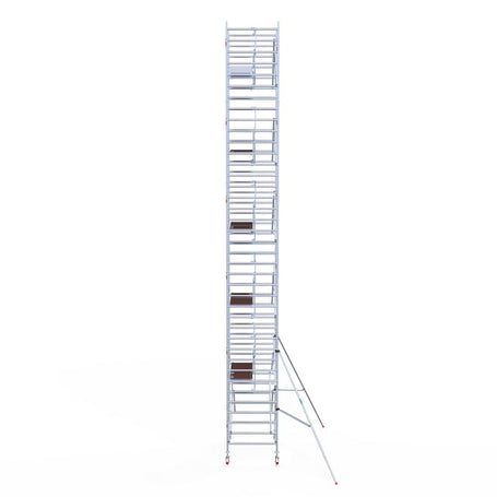 Rolsteiger Professional 135x190 12,2m werkhoogte carbon vloer tegen de gevel
