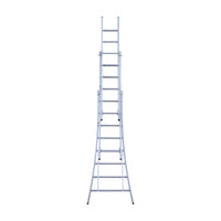 Eurostairs Reform ladder driedelig uitgebogen 3x8 sporten