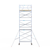 Rolsteiger Basic 75x250 9,2m werkhoogte tegen de gevel