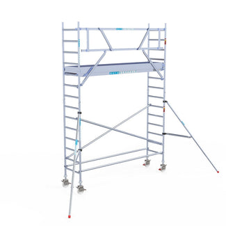 Rolsteiger Original  75x305 5,2m werkhoogte carbon vloer tegen de gevel