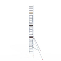 Rolsteiger Basic 75x190 9,2m werkhoogte carbon vloer tegen de gevel