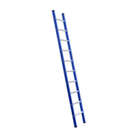 Eurostairs Ladder enkel recht 1x10 sporten BLAUW