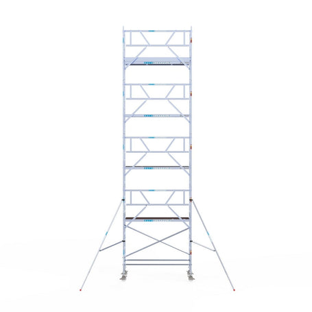 Rolsteiger Professional 90x250 10,2m werkhoogte carbon vloer tegen de gevel