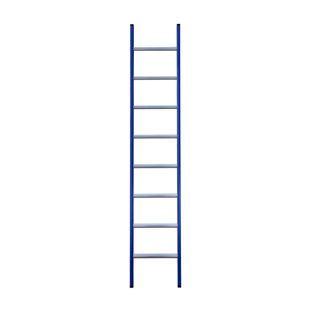 Eurostairs Ladder enkel recht 1x8 sporten BLAUW