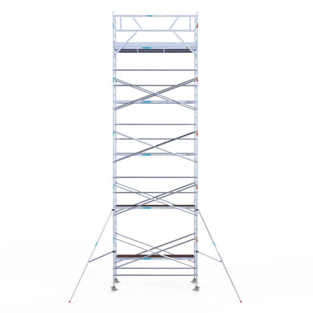 Rolsteiger Original  135x305 11,2m werkhoogte carbon vloer tegen de gevel