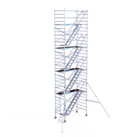Trappentoren 135x250x10,2m werkhoogte met trappentoren aanhanger