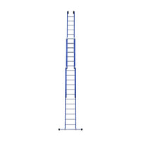 Eurostairs Reform ladder driedubbel recht 3x12 sporten BLAUW