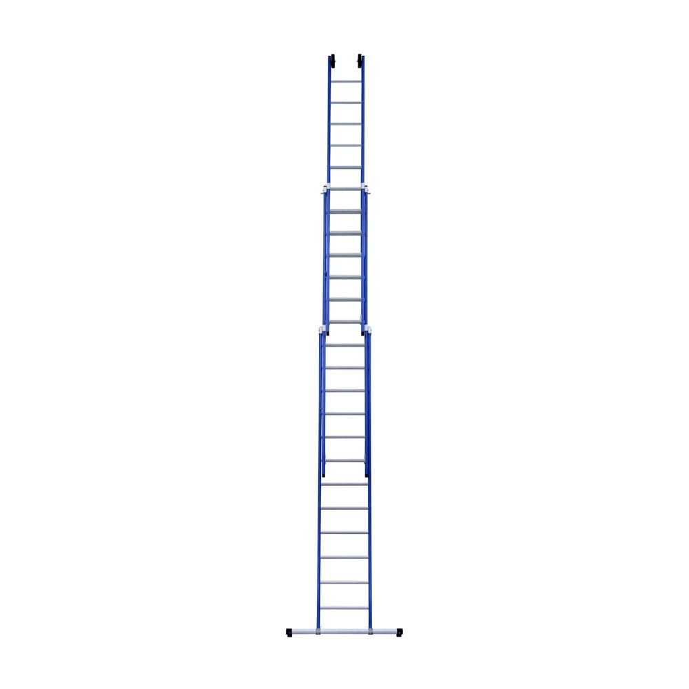 Eurostairs Reform ladder driedubbel recht 3x12 sporten BLAUW