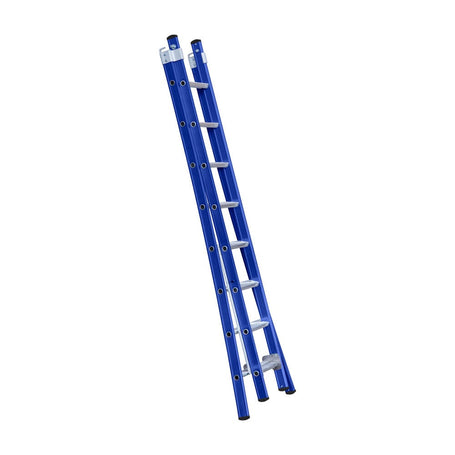 Eurostairs Reform ladder dubbel uitgebogen 2x8 sporten BLAUW