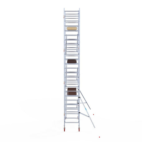 Rolsteiger Basic 90x250 8,2m werkhoogte carbon vloer tegen de gevel