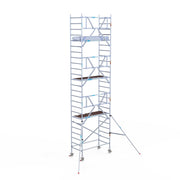 Rolsteiger Professional 90x190 8,2m werkhoogte carbon vloer tegen de gevel