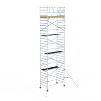Steigeraanhanger afsluitbaar 250 + Rolsteiger Basic 135x250 10,2m werkhoogte