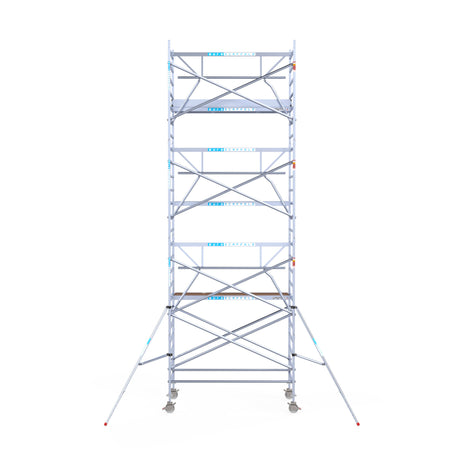 Steigeraanhanger afsluitbaar 250 + Rolsteiger Standaard 135x250 8,2m werkhoogte enkele voorloopleuning