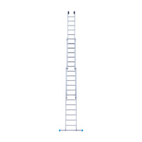 Eurostairs Reform ladder driedelig recht 3x12 sporten + gevelrollen