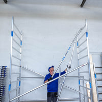 Rolsteiger Alumexx Extra 75x190 10,2m werkhoogte tegen de gevel
