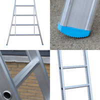 Eurostairs Ladder enkel uitgebogen 1x10 sporten