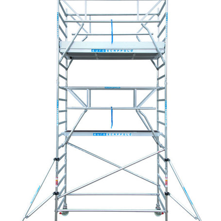 Steigeraanhanger 250 + Rolsteiger Standaard 135x250 6,2m werkhoogte enkele voorloopleuning