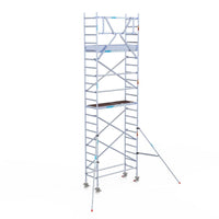 Rolsteiger Original  75x190 7,2m werkhoogte carbon vloer tegen de gevel