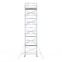 Rolsteiger Alumexx Extra 135x250 12,2m werkhoogte tegen de gevel