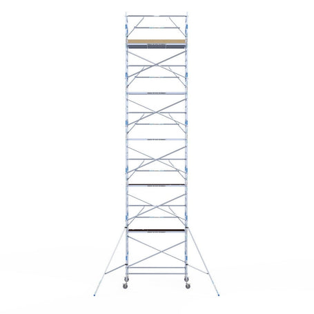 Rolsteiger Alumexx Extra 135x250 12,2m werkhoogte tegen de gevel