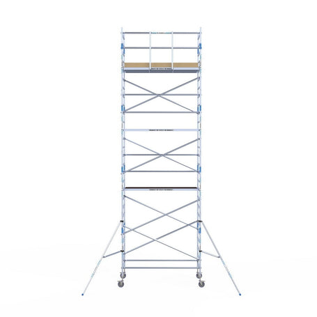 Rolsteiger Alumexx Light 135x250 9,2m werkhoogte tegen de gevel