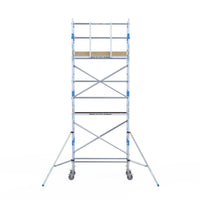 Rolsteiger Alumexx Light 75x190 6,2m werkhoogte tegen de gevel