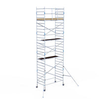 Rolsteiger Alumexx Light 135x250 9,2m werkhoogte tegen de gevel