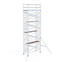 Steigeraanhanger afsluitbaar 305 + Rolsteiger Standaard 135x305 10,2m werkhoogte carbon vloer