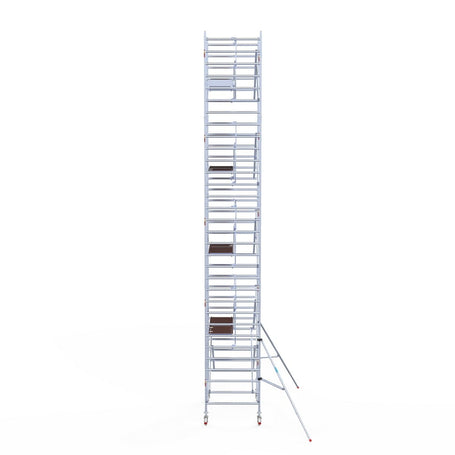 Rolsteiger Professional 135x190 10,2m werkhoogte carbon vloer tegen de gevel