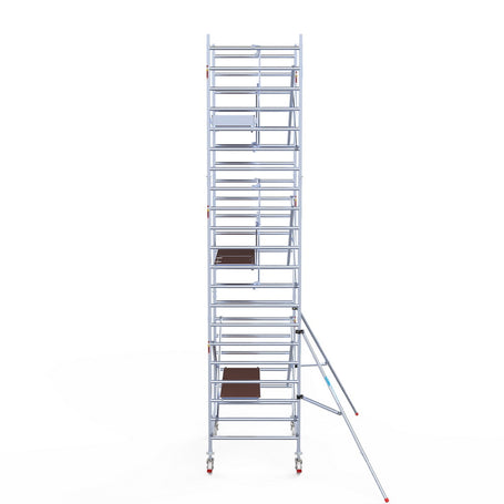 Rolsteiger Professional 135x190 7,2m werkhoogte carbon vloer tegen de gevel
