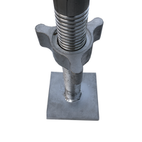 Aluminium spindel 60 cm en voetplaat