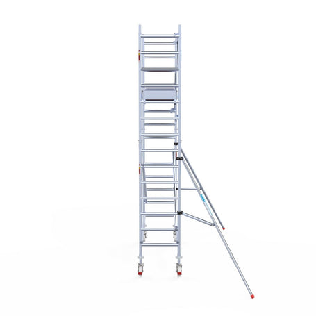 Rolsteiger Professional 75x250 5,2m werkhoogte carbon vloer tegen de gevel