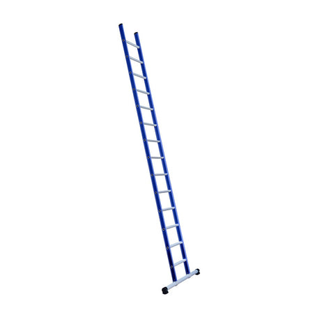 Eurostairs Ladder enkel recht 1x14 sporten BLAUW