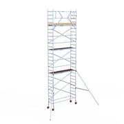 Rolsteiger Basic 75x250 9,2m werkhoogte carbon vloer tegen de gevel