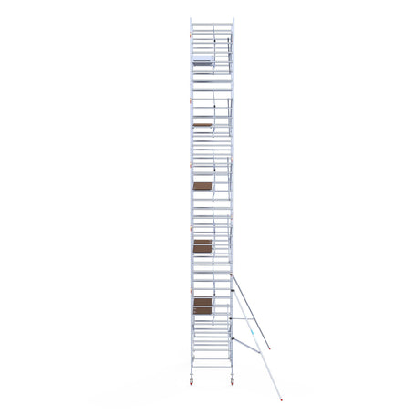 Steigeraanhanger afsluitbaar 250 + Rolsteiger Standaard 135x250 12,2m werkhoogte carbon vloer enkele voorloopleuning