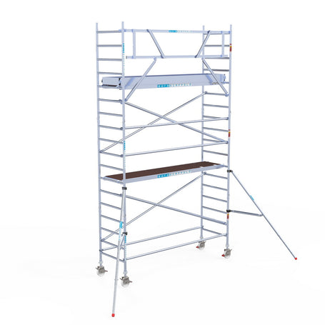 Rolsteiger Original  90x305 6,2m werkhoogte carbon vloer tegen de gevel