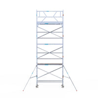 Rolsteiger Original  75x250 8,2m werkhoogte carbon vloer tegen de gevel