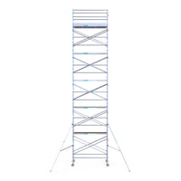 Steigeraanhanger afsluitbaar 250 + Rolsteiger Standaard 135x250 12,2m werkhoogte