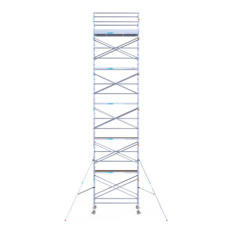 Steigeraanhanger afsluitbaar 250 + Rolsteiger Standaard 135x250 12,2m werkhoogte