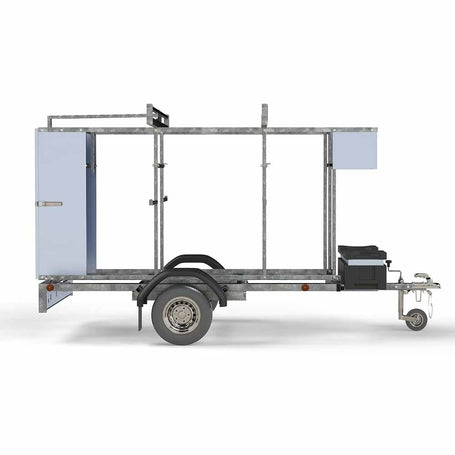 Steigeraanhanger afsluitbaar 2,5m - 1350 kg