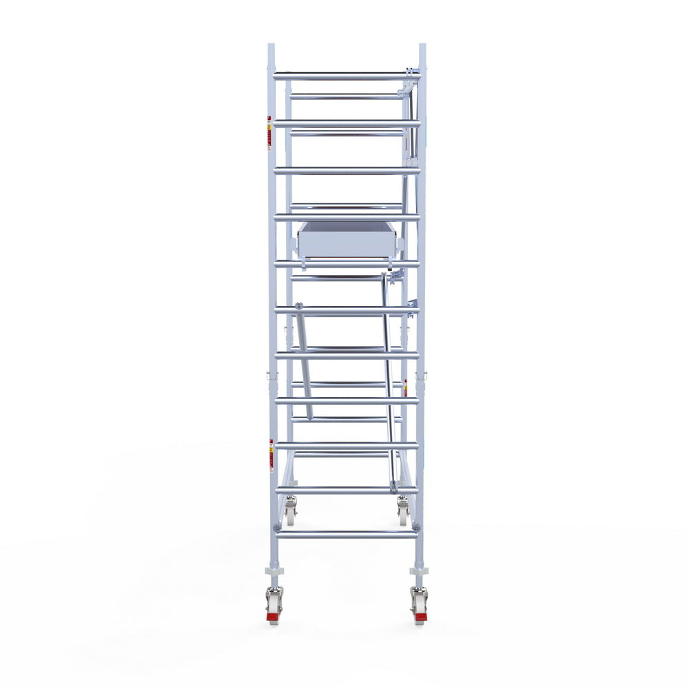 Rolsteiger Professional 90x250 4,2m werkhoogte carbon vloer tegen de gevel