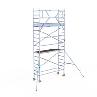 Rolsteiger Original  75x250 6,2m werkhoogte carbon vloer tegen de gevel