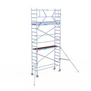 Rolsteiger Original  75x250 6,2m werkhoogte carbon vloer tegen de gevel