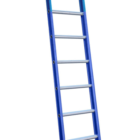 Eurostairs Ladder enkel recht 1x14 sporten BLAUW