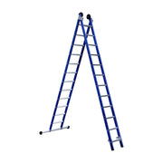 Eurostairs Reform ladder dubbel recht 2x12 sporten BLAUW
