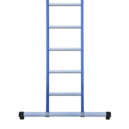 Eurostairs Ladder enkel recht 1x18 sporten BLAUW